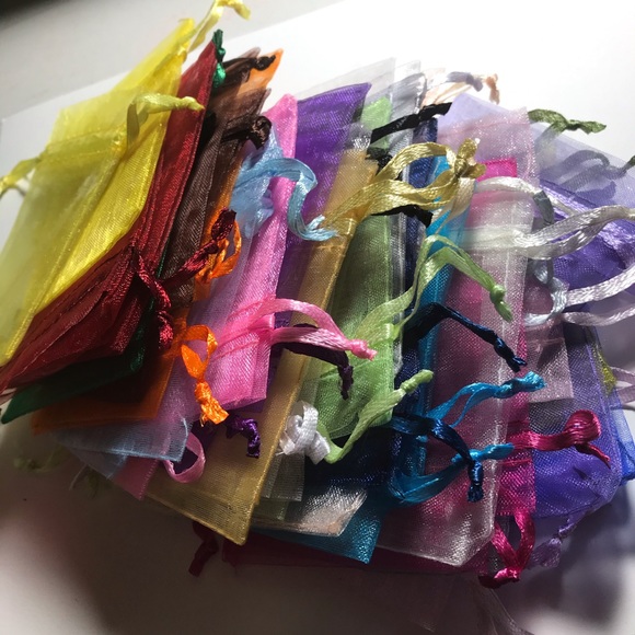 20 pc assorted organza thank you/ jewelry baggies - Picture 5 of 7
